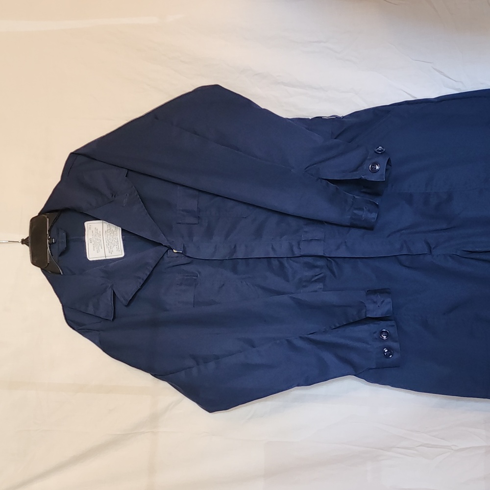 SAFFORD Navy Blue Light/Mediumweight Long Sleeve Utility Coveralls Mens SZ 44S